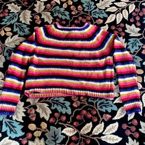 Colorful Striped Knit Sweater